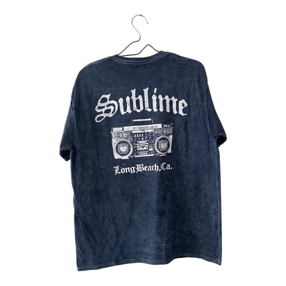 Sublime Washed Blue Graphic T Shirt Cotton Short Sleeves Tee Women’s Large NEW - Picture 2 of 7